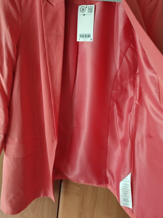 Żakiet marynarka Orsay, rozmiar 38, koralowy, NOWY