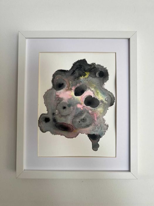 Pintura abstrata em acrílico