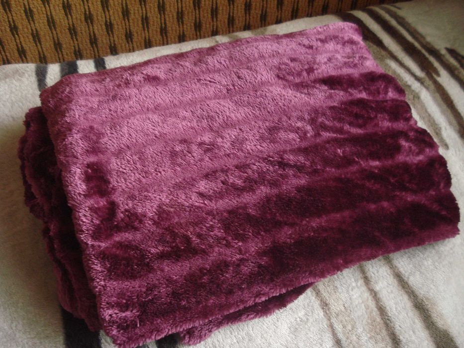 Фирменный очень теплый плед/покрывало, одеяло теплое