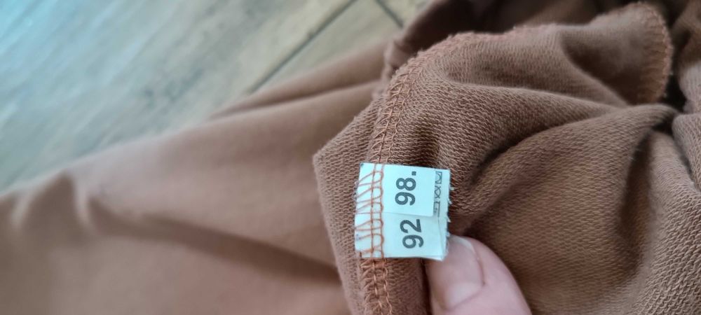 Spodnie dzwony dla dziewczynki polskie lalola 92/98 brazowe