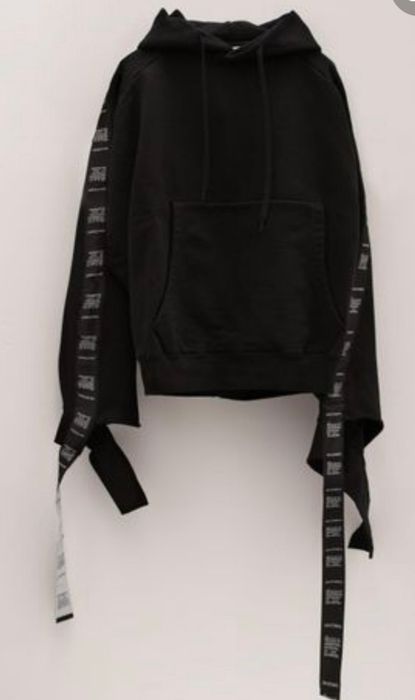 Bluza damska Vetements S 36 M czarna z kapturem hoodie