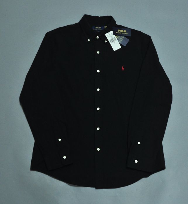 Polo Ralph Lauren Black оригинал новая рубашка мужская чёрная (NEW) L
