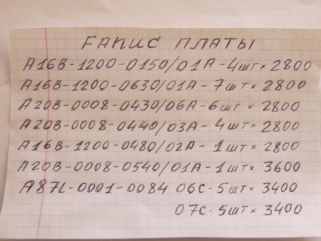 Fanuc комплектующие