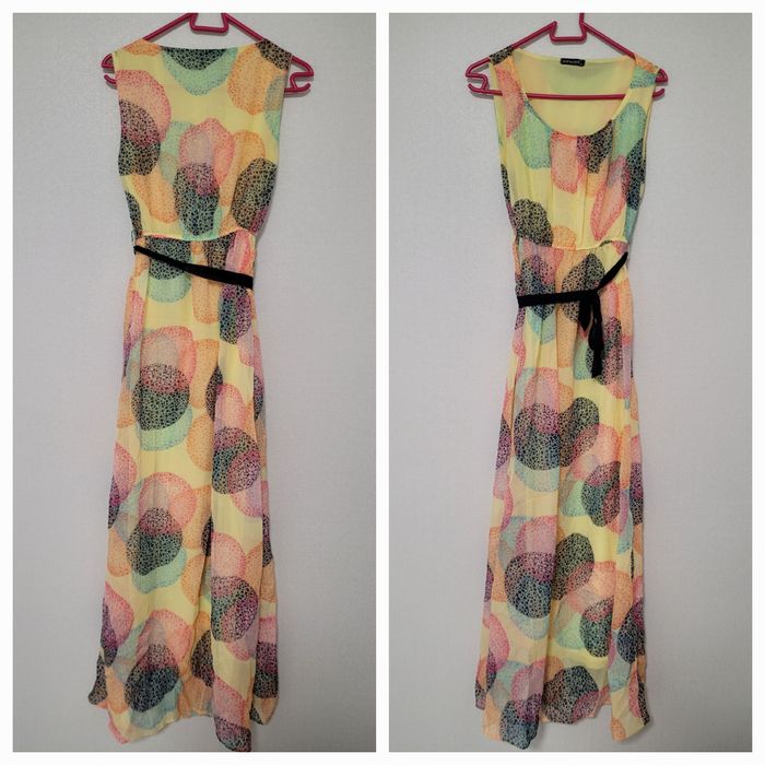 Літня шифонова довга сукня сарафан на розмір Л, EUR48