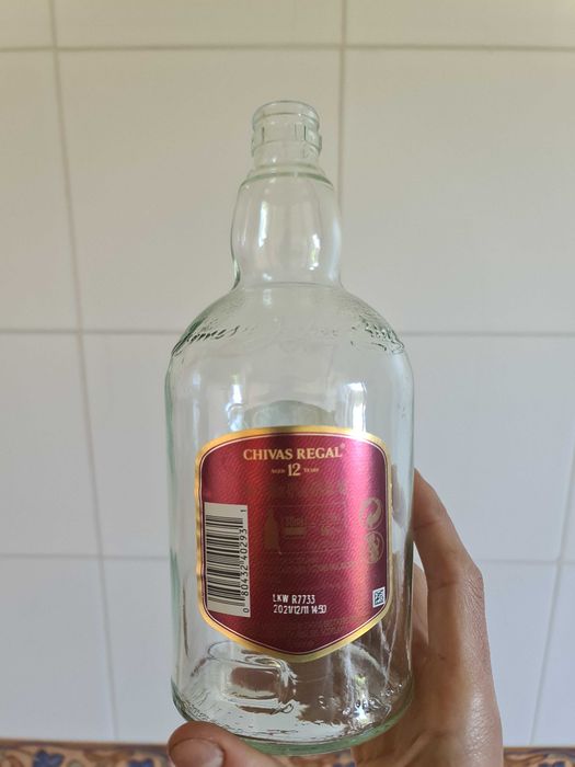 Garrafa Decorativa Chivas Regal 12 Anos Whisky Bottle Whiskey