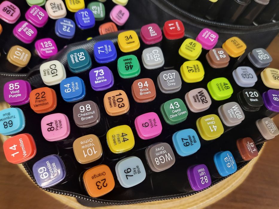 Набір маркерів скетч фломастери 48шт,60шт,80шт