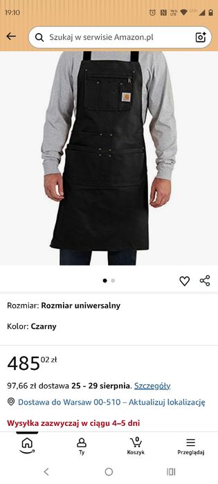 Brązowy Fartuch Carhartt Duck Apron