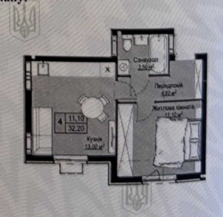 квартира ЖК Plaza Kvartal  3 біля озера