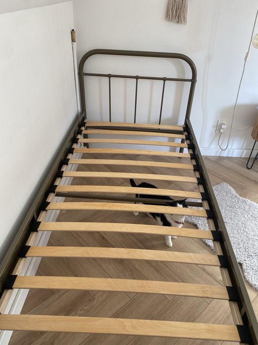 Złote łóżko dziecięce retro Vipack 90x200