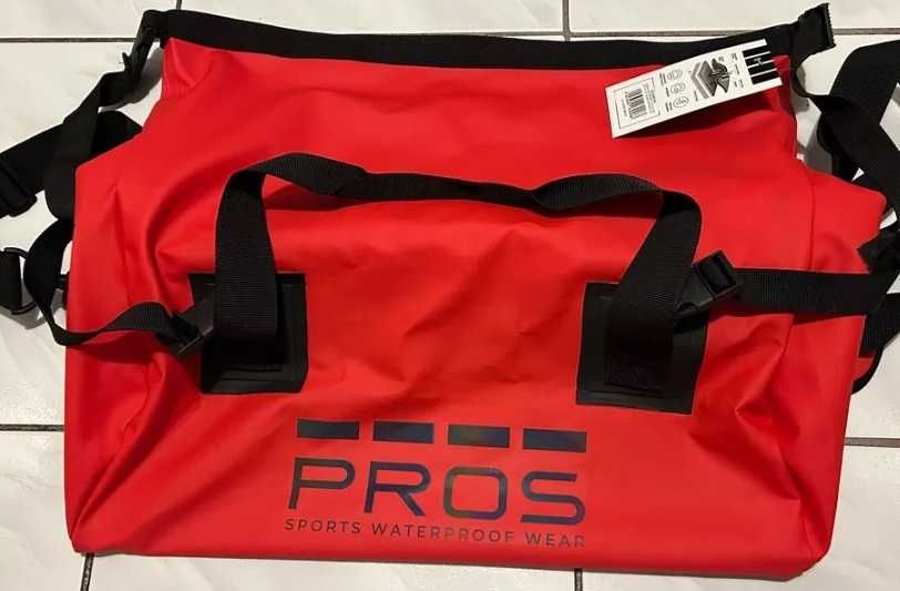 Torba wodoodporna 30L PROS SPORT czerwona