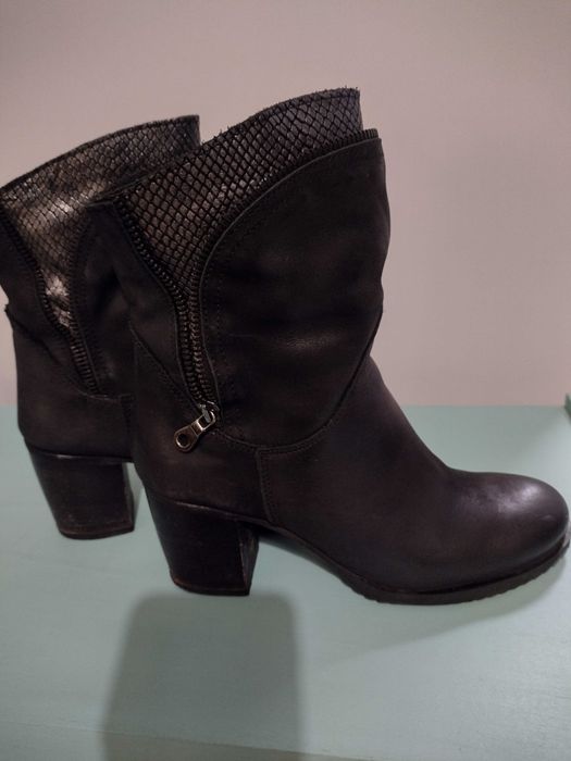 Botki Venezia ze skóry, rozmiar 37