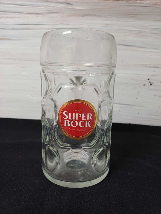 Caneca de vidro Super Bock 2 litros