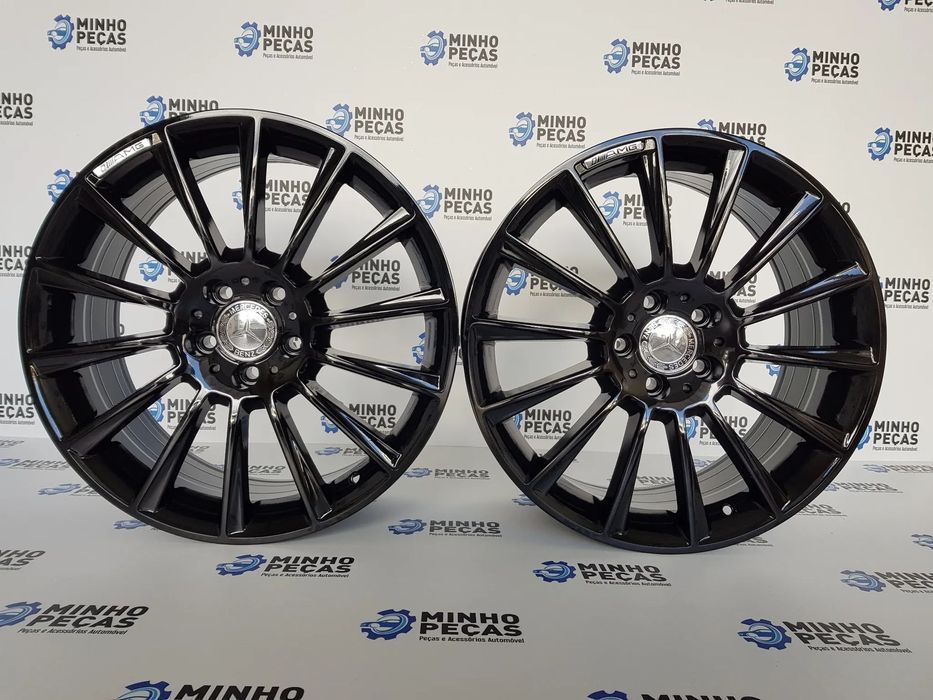 Jantes Mercedes (C63) AMG Turbine em 18 Preto Brilho