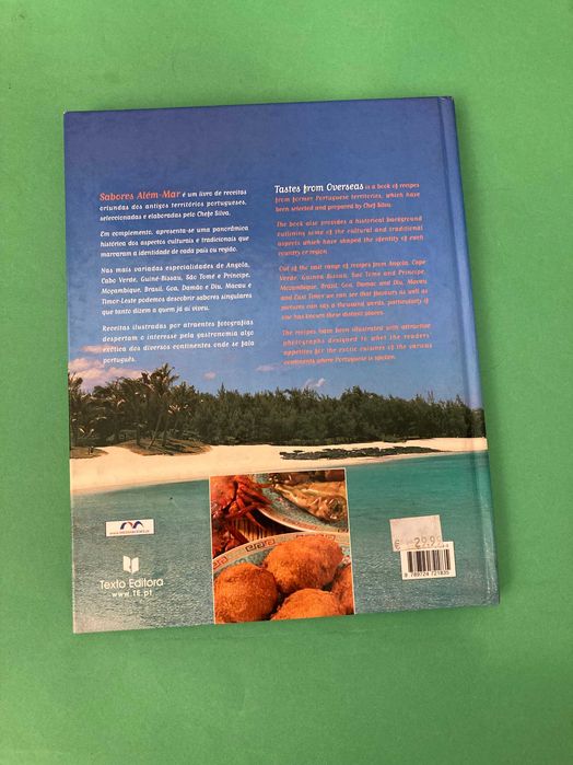 Livro Culinária Sabores Além-Mar Chefe Silva Texto Editora