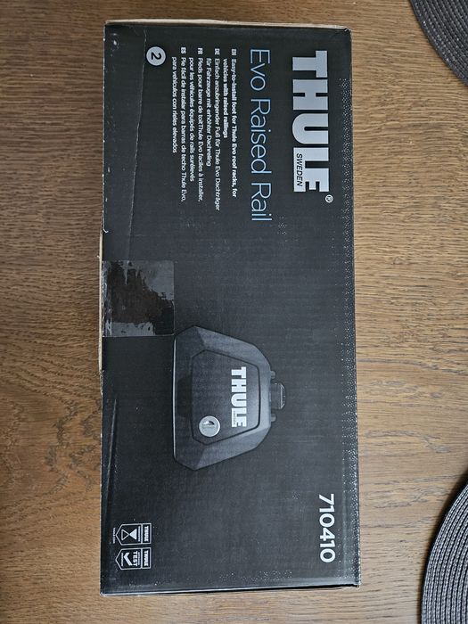 NOWE Thule Evo Raised Rail 710410 kompl 4 szt stopy do bagażnika