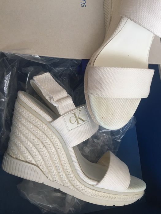 Oryginalne Calvin Klein 40/26 espadryle biale
