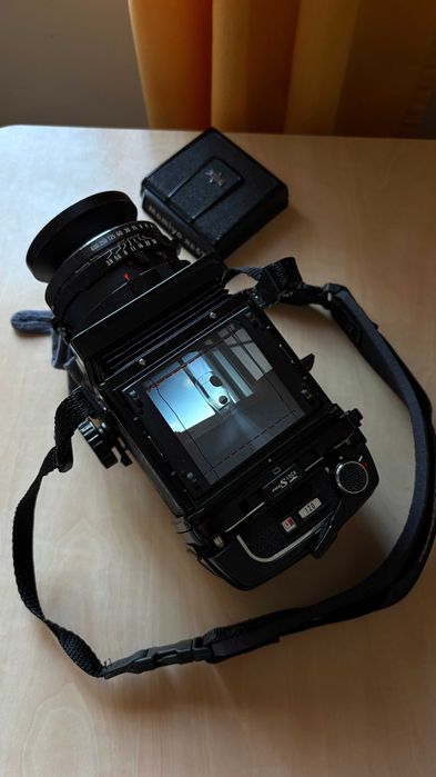 Mamiya RB67 Pro-S + Mamiya-Sekor 90mm f/3.8 + Mamiya-Sekor C 65mm f/4.5 + Extras