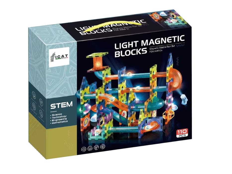 Brinquedos Magneticos conjunto de blocos 110 peças Marble Run (novo)