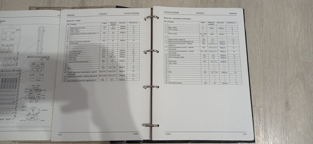 Claas lexion 405-480 książki hydraulika elektryka