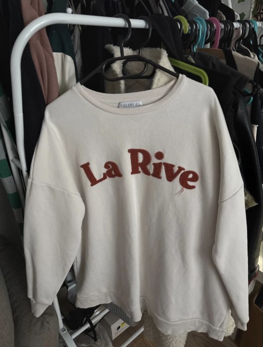 Biała oversize bluza