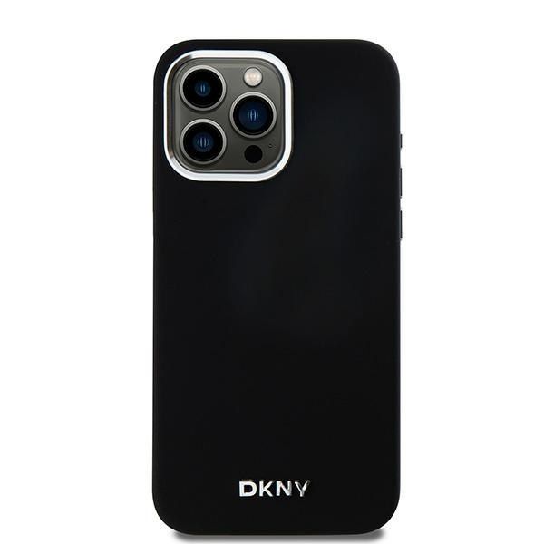 DKNY DKHMP14XSMCHLK iPhone 14 Pro Max6.7" czarny/black hardcase Liquid Silicone Small Metal Logo MagSafe