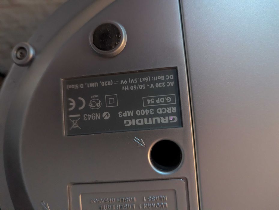 Boombox leitor de CD portátil Grundig RRCD 3400 MP3 radio USB