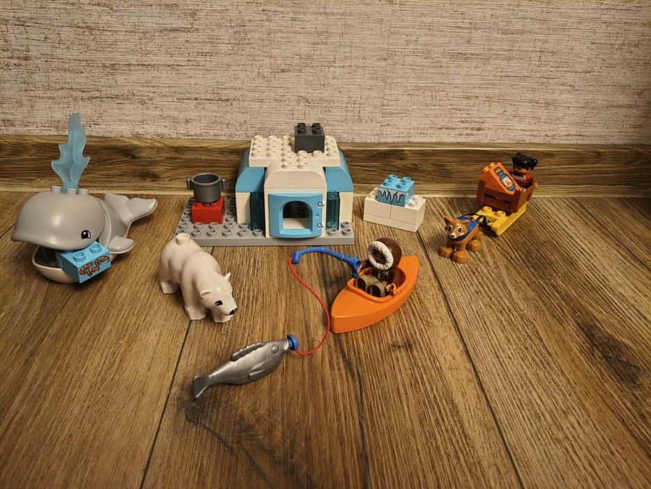 Lego duplo Iglo Eskimos i wieloryb