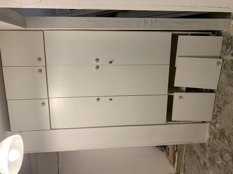 Szafa z nadstawką biała