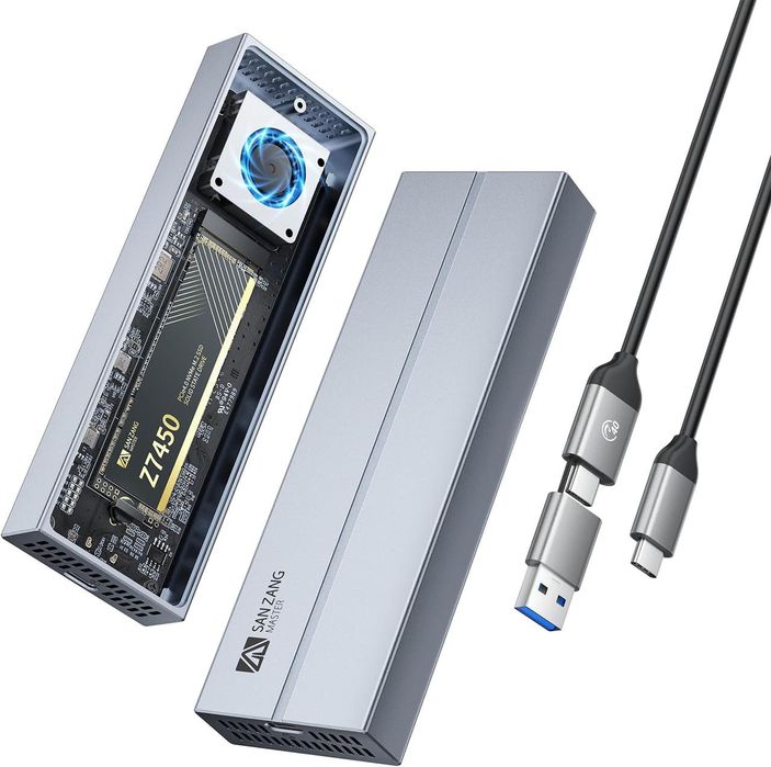 Кишеня для M.2 NVMe SSD SAN ZANG MASTER 40Gbps USB4 Thunderbolt