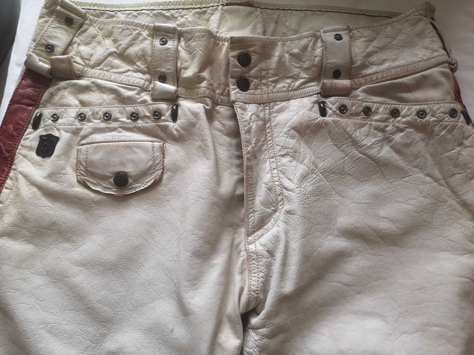 Spodnie Diesel ze skory meskie