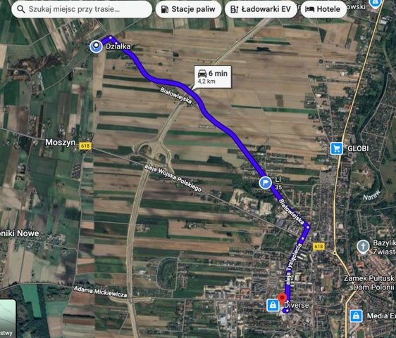 Działka budowlana 1188 m2 - Pułtusk - Olszak