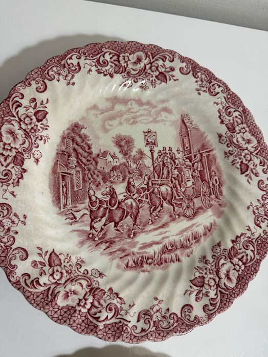 Serviço Inglês Myott Royal Mail e Coaching Scenes - Johnson Brothers