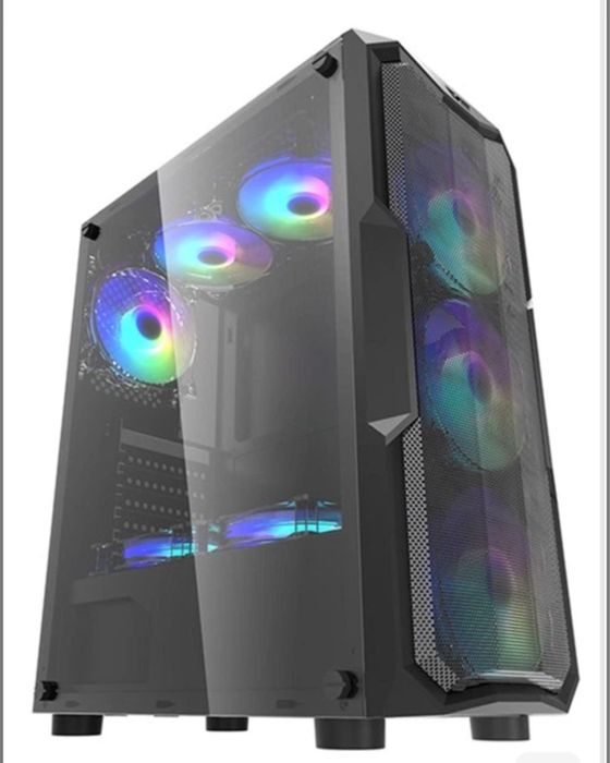 Корпус ПК DarkFlash Aquarius Mesh Black на запчастини