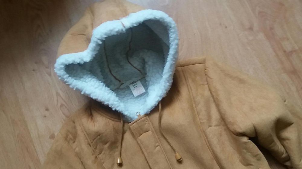 BonPrix NOWY miodowy kożuch / płaszcz damski 44 46