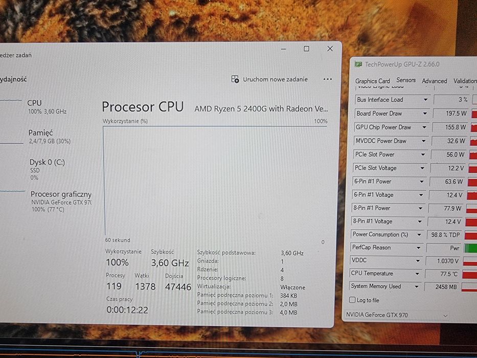 Komputer R5 2400G GTX 970