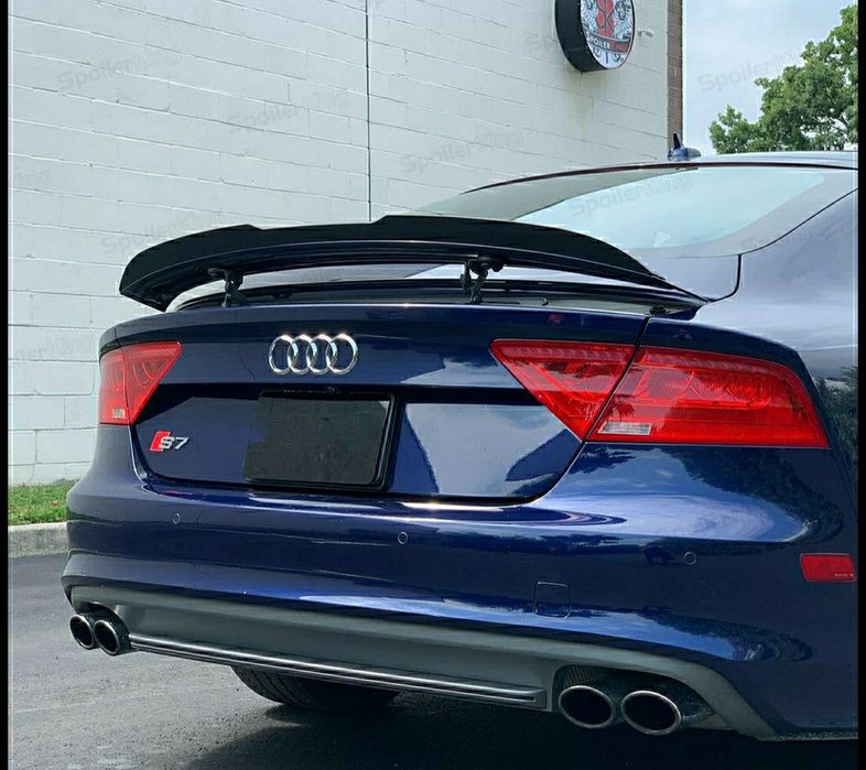 Audi A7 C7 Lotka Spoiler Dokładka czarny połysk
