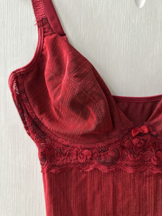 BHS czerwone body koronka 36 B 80 B