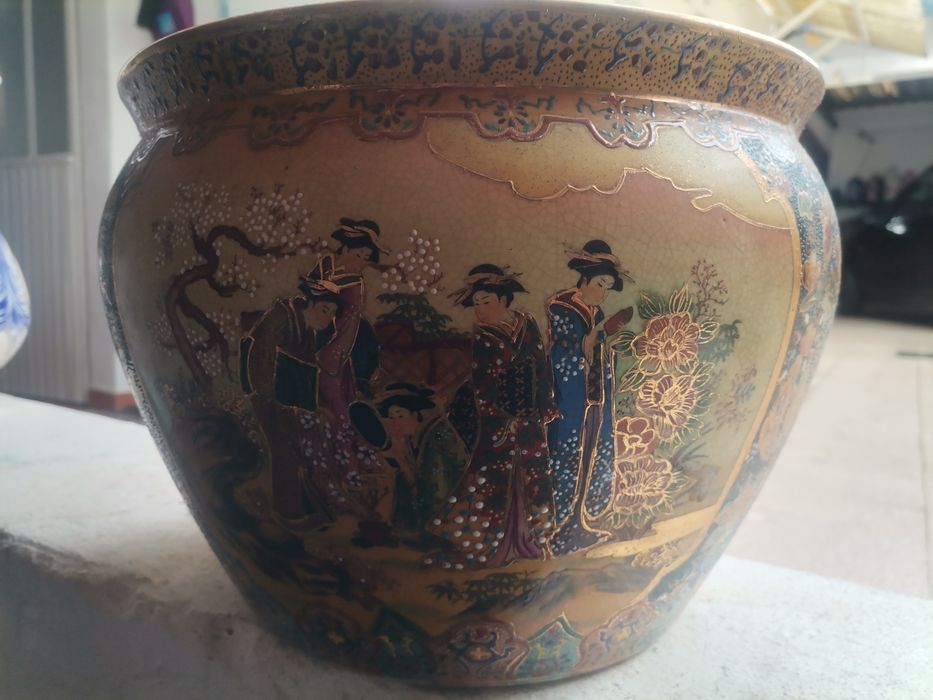 Vaso com pintura original chinesa