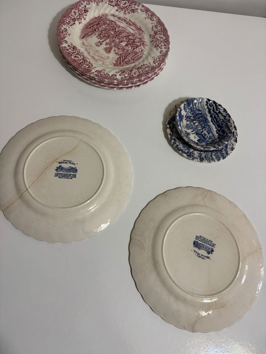 Serviço Inglês Myott Royal Mail e Coaching Scenes - Johnson Brothers