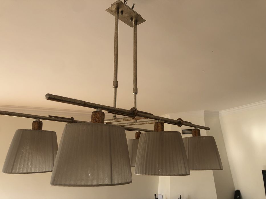 Candeeiro de tecto para Sala com 6 led incluidas