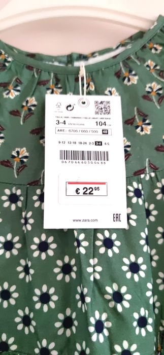 Сукня ZARA , 3-4 роки
