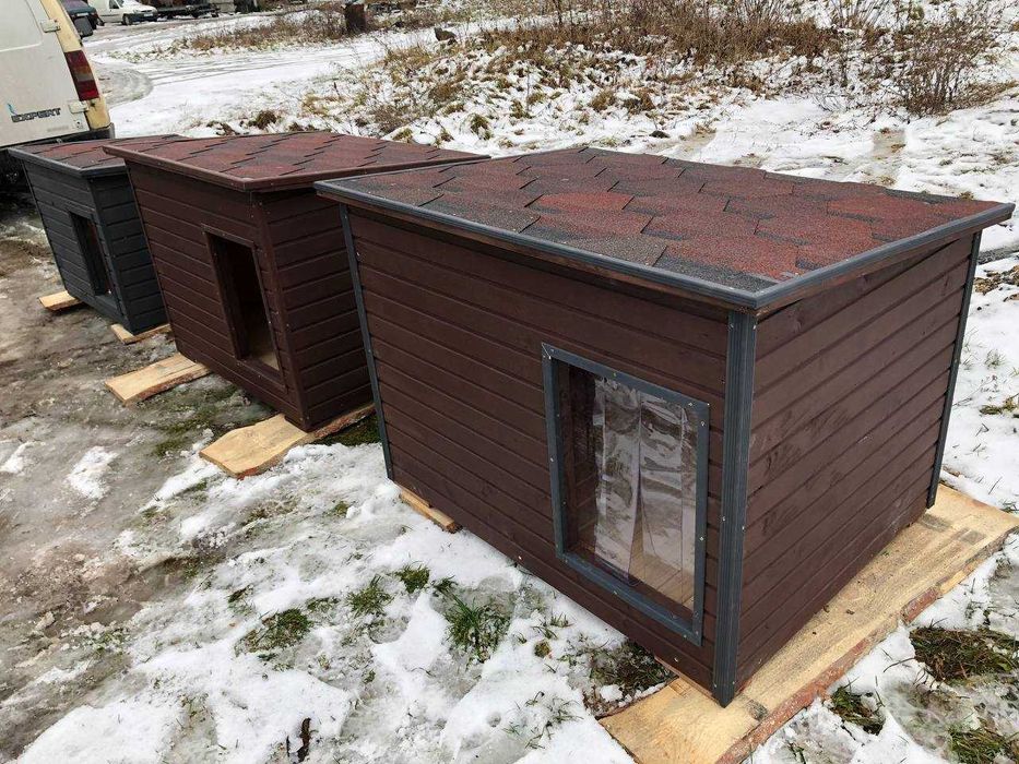 Будка для Вівчарки, Лабрадора | 95х75х75 см утеплена | Кане корсо