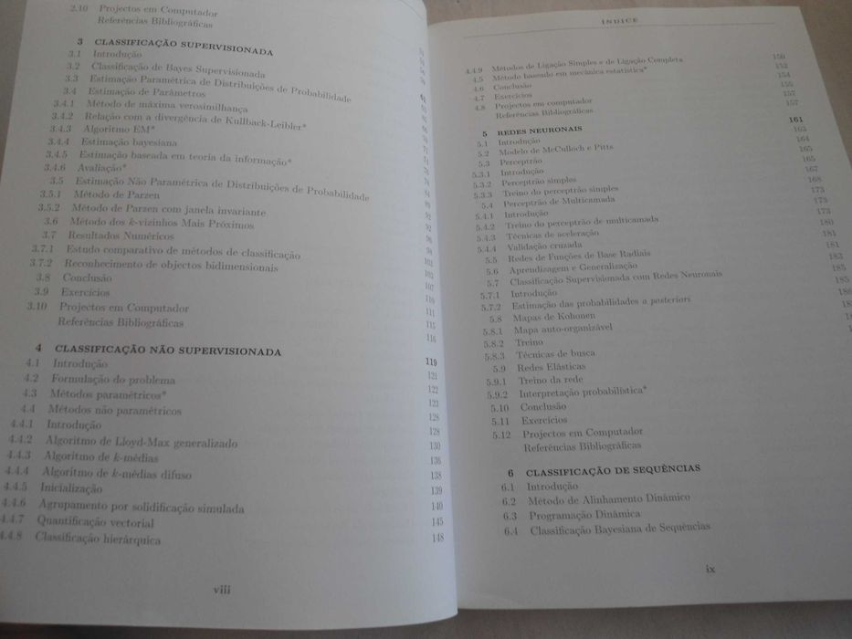 Reconhecimento de padrões-métodos estatísticos e neuronais