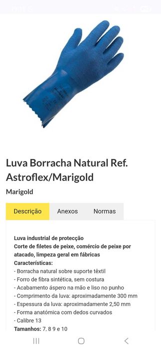 Luvas de trabalho Astroflex
