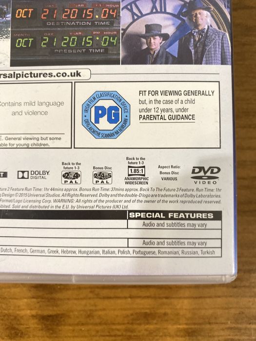 Pack dvd trilogia regresso ao futuro