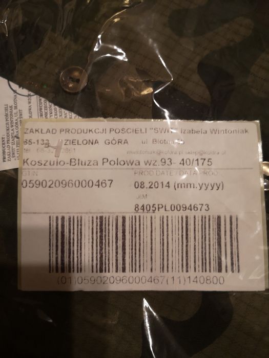 Koszulo bluza wz. 93 40/175