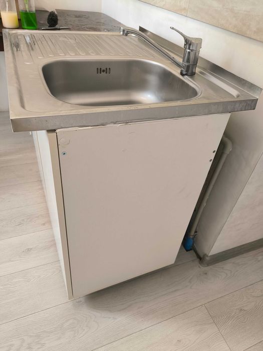 Мойка с тумбой и смесителем