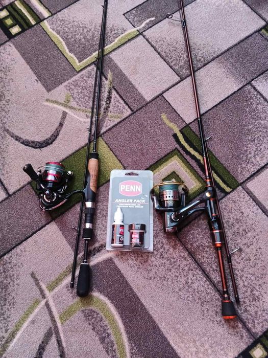 Спінінги пара в заборі нові  slim/warlock. Ecusima 2000vi.ninga lt2000