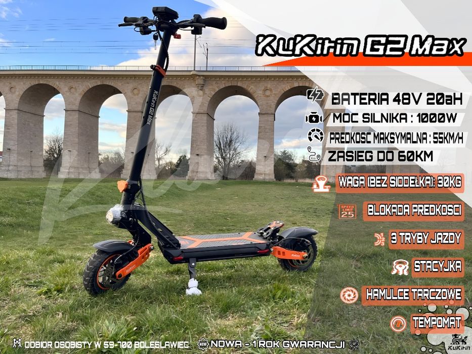 Hulajnoga elektryczna KuKirin G2 Max 1000w