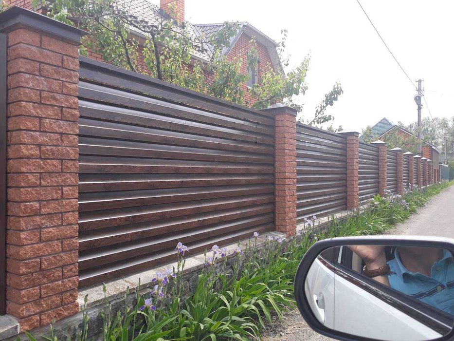 Паркан Жалюзі Металевий Забор Ранчо